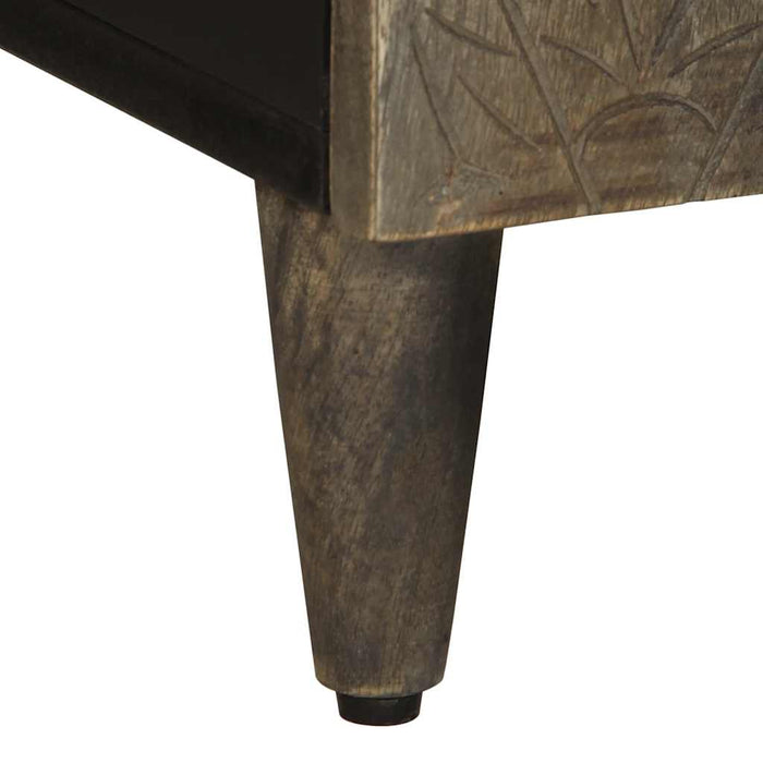 Dulap TV Gri deschis 105x33,5x46 cm Lemn masiv Mango - WALTI WALTI