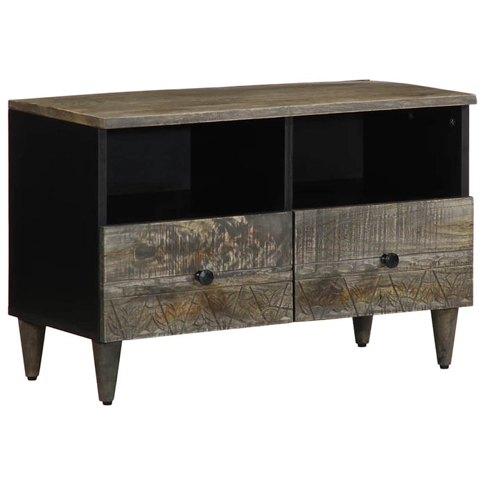 Dulap TV Gri deschis 70x33,5x46 cm Lemn masiv Mango - WALTI WALTI
