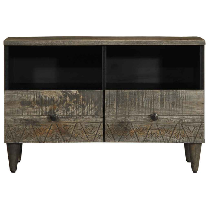 Dulap TV Gri deschis 70x33,5x46 cm Lemn masiv Mango - WALTI WALTI