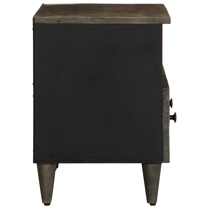 Dulap TV Gri deschis 70x33,5x46 cm Lemn masiv Mango - WALTI WALTI