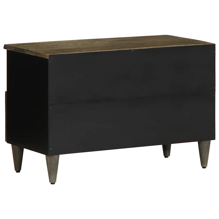 Dulap TV Gri deschis 70x33,5x46 cm Lemn masiv Mango - WALTI WALTI