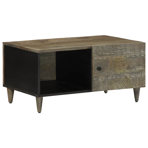 Masuta de cafea gri deschis 80x50x40 cm lemn masiv de mango - WALTI WALTI