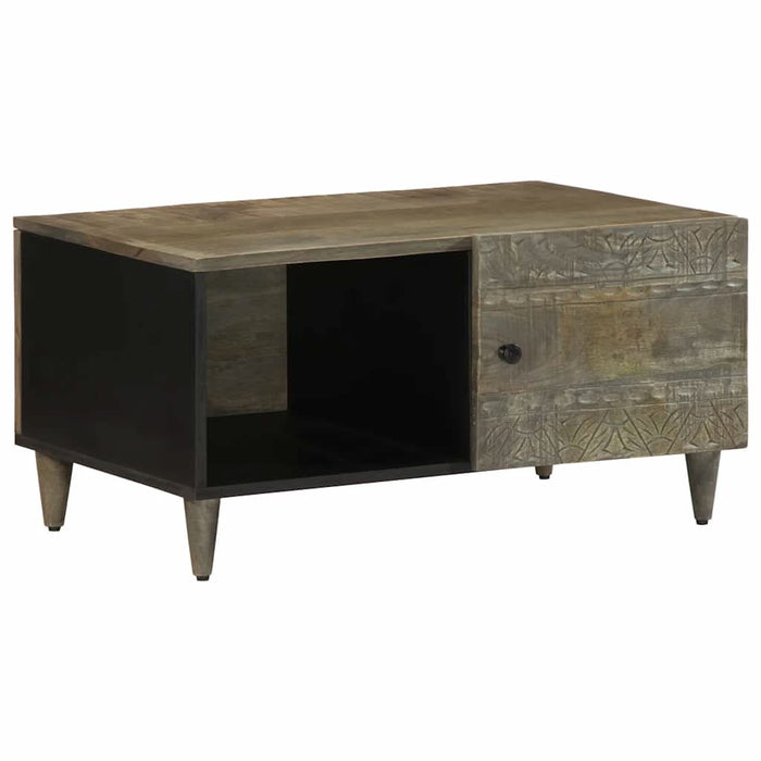 Masuta de cafea gri deschis 80x50x40 cm lemn masiv de mango - WALTI WALTI