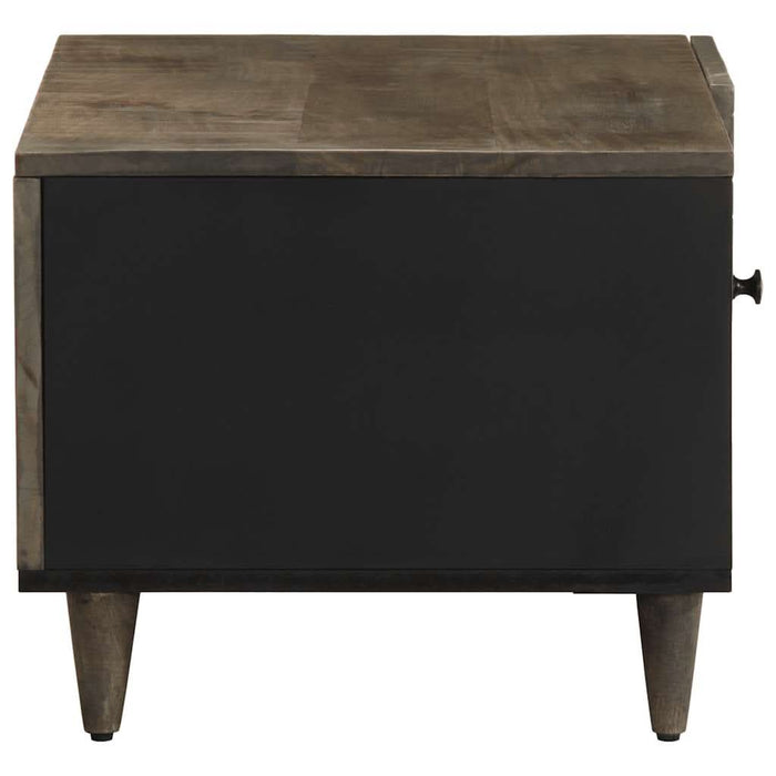 Masuta de cafea gri deschis 80x50x40 cm lemn masiv de mango - WALTI WALTI