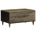 Masuta de cafea gri deschis 80x50x40 cm lemn masiv de mango - WALTI WALTI