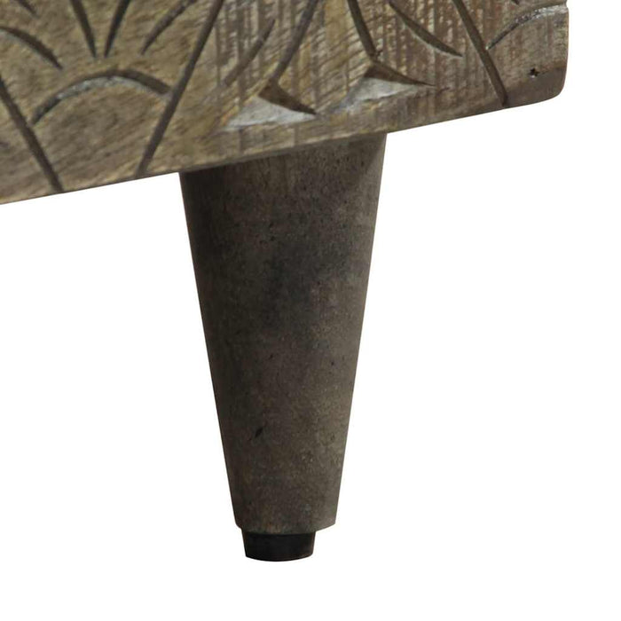 Masuta de cafea gri deschis 80x50x40 cm lemn masiv de mango - WALTI WALTI