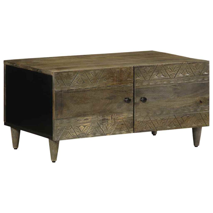 Masuta de cafea gri deschis 80x50x40 cm lemn masiv de mango - WALTI WALTI