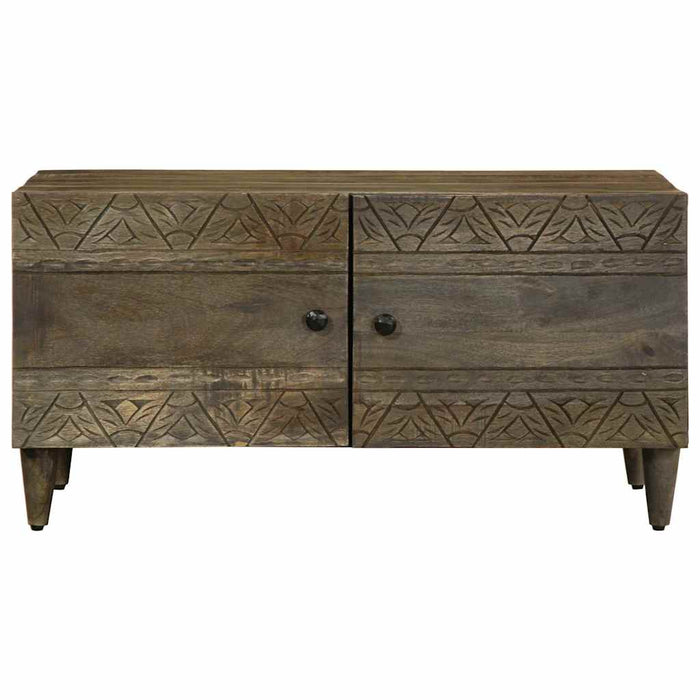Masuta de cafea gri deschis 80x50x40 cm lemn masiv de mango - WALTI WALTI