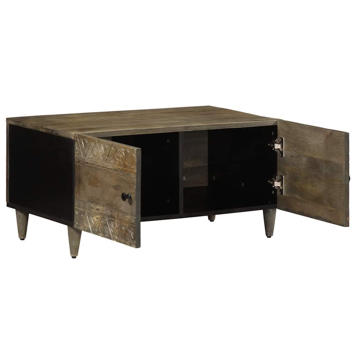 Masuta de cafea gri deschis 80x50x40 cm lemn masiv de mango - WALTI WALTI