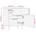 Noptiera gri deschis 50x33x60 cm lemn masiv de mango - WALTI WALTI
