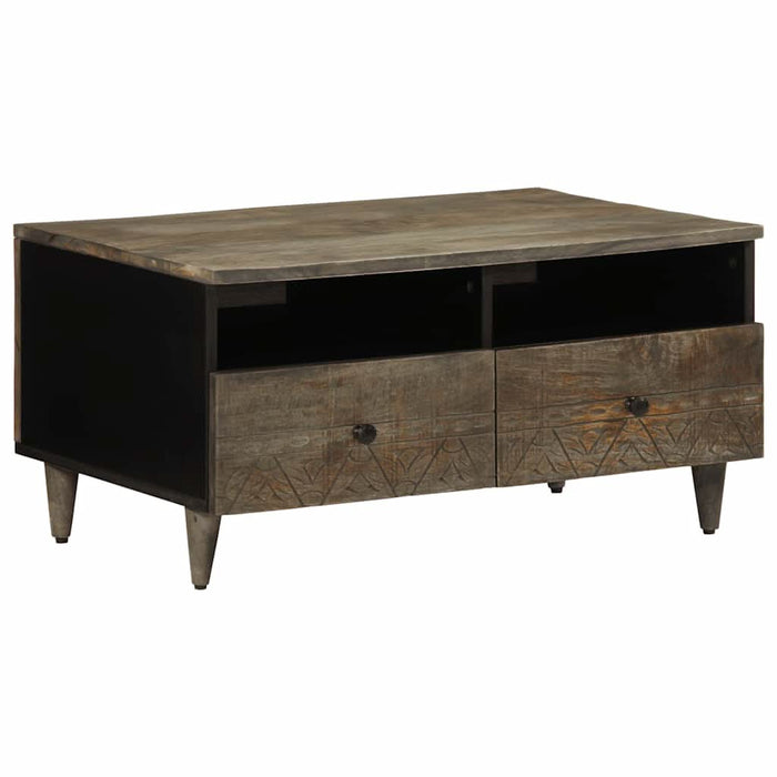 Masuta de cafea gri deschis 80x54x40 cm lemn masiv de mango - WALTI WALTI