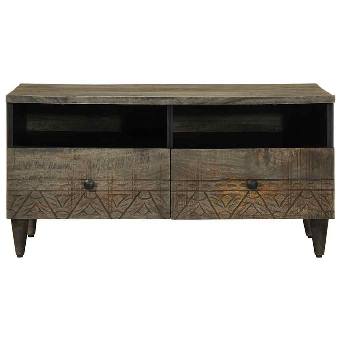 Masuta de cafea gri deschis 80x54x40 cm lemn masiv de mango - WALTI WALTI
