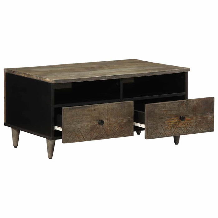 Masuta de cafea gri deschis 80x54x40 cm lemn masiv de mango - WALTI WALTI