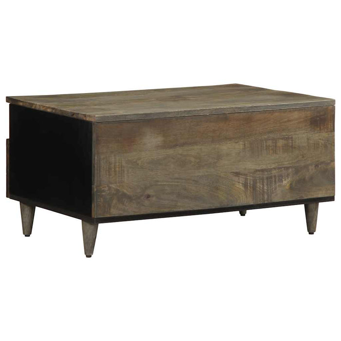 Masuta de cafea gri deschis 80x54x40 cm lemn masiv de mango - WALTI WALTI