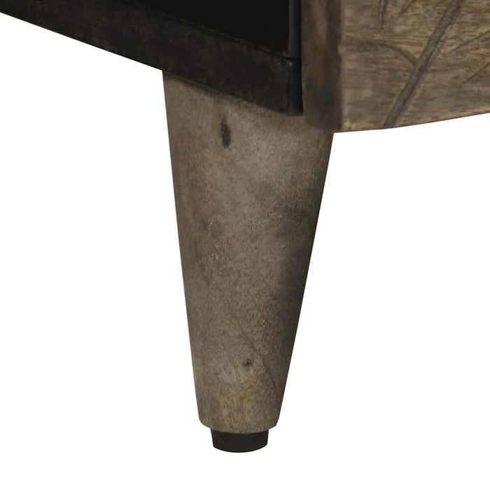 Masuta de cafea gri deschis 80x54x40 cm lemn masiv de mango - WALTI WALTI