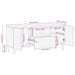 Dulap TV Gri deschis 105x33,5x46 cm Lemn masiv Mango - WALTI WALTI