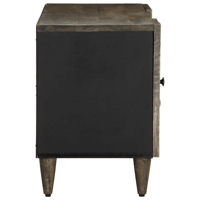 Dulap TV Gri deschis 105x33,5x46 cm Lemn masiv Mango - WALTI WALTI