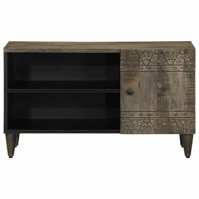 Dulap TV Gri deschis 80x31,5x46 cm Lemn masiv Mango - WALTI WALTI