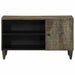 Dulap TV Gri deschis 80x31,5x46 cm Lemn masiv Mango - WALTI WALTI