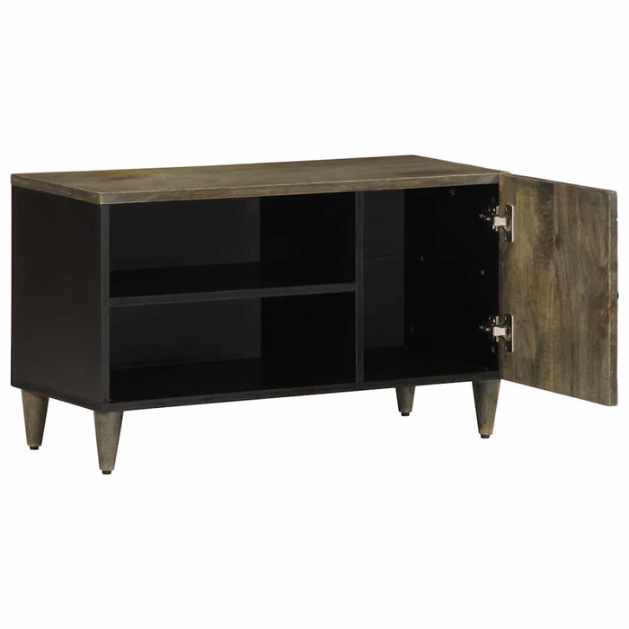 Dulap TV Gri deschis 80x31,5x46 cm Lemn masiv Mango - WALTI WALTI