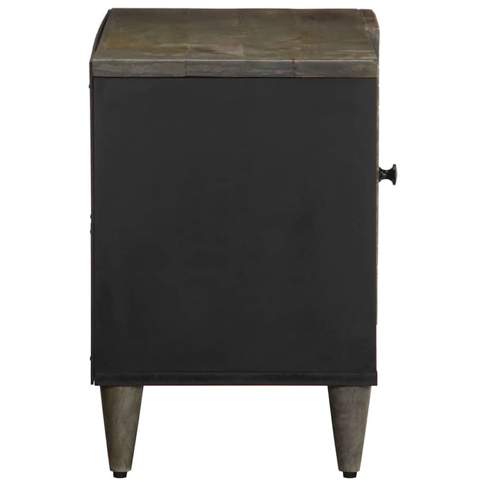 Dulap TV Gri deschis 80x31,5x46 cm Lemn masiv Mango - WALTI WALTI