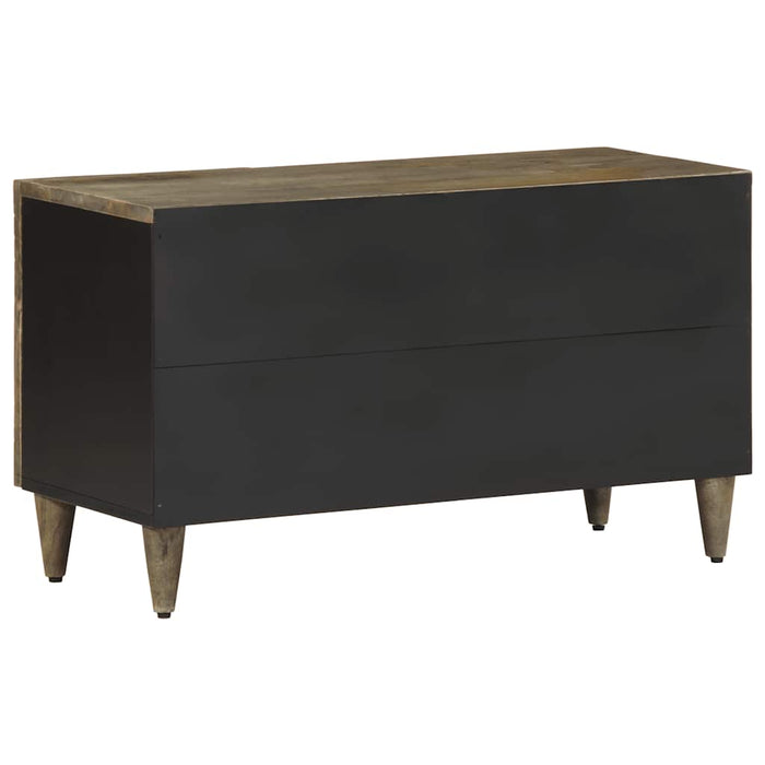 Dulap TV Gri deschis 80x31,5x46 cm Lemn masiv Mango - WALTI WALTI