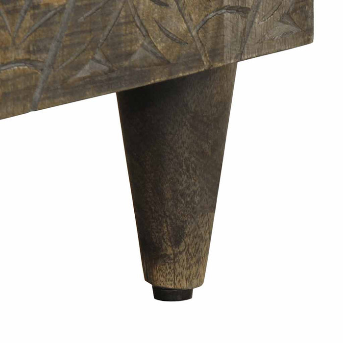 Dulap TV Gri deschis 80x31,5x46 cm Lemn masiv Mango - WALTI WALTI