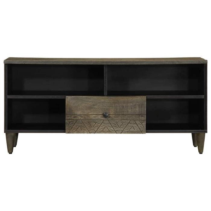 Comodă TV, negru, 100x33x46 cm, lemn masiv de mango - WALTI WALTI