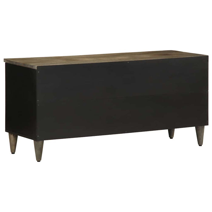Comodă TV, negru, 100x33x46 cm, lemn masiv de mango - WALTI WALTI