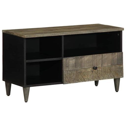 Dulap TV, negru, 80x33x46 cm, lemn masiv de mango - WALTI WALTI