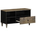 Dulap TV, negru, 80x33x46 cm, lemn masiv de mango - WALTI WALTI