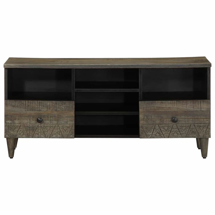 Comodă TV, negru, 100x33x46 cm, lemn masiv de mango - WALTI WALTI