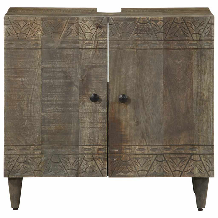 Dulap pentru chiuveta de baie, 62x33x58 cm, lemn masiv de mango WALTI