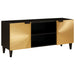 Cabinet TV Negru și Aur 105 x 33 x 46 cm Lemn masiv de mango - WALTI WALTI