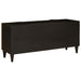 Cabinet TV Negru și Aur 105 x 33 x 46 cm Lemn masiv de mango - WALTI WALTI