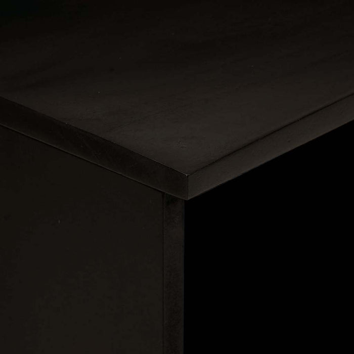 Cabinet TV Negru și Aur 70 x 33 x 46 cm Lemn masiv de mango - WALTI WALTI