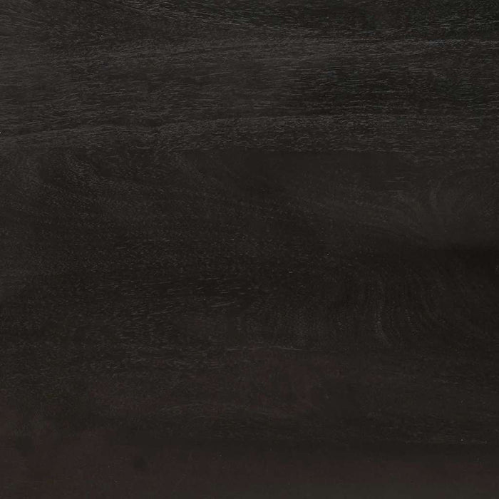 Bufet Negru și Aur 60 x 33 x 75 cm Lemn de mango solid WALTI