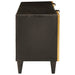 Cabinet TV Negru și Aur 105 x 33 x 46 cm Lemn masiv de mango - WALTI WALTI