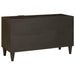 Cabinet TV Negru și Aur 80 x 33 x 46 cm Lemn masiv de mango - WALTI WALTI
