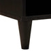 Cabinet TV Negru și Aur 100 x 33 x 46 cm Lemn masiv de mango - WALTI WALTI