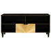 Cabinet TV Negru și Aur 100 x 33 x 46 cm Lemn masiv de mango - WALTI WALTI