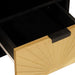 Cabinet TV Negru și Aur 100 x 33 x 46 cm Lemn masiv de mango - WALTI WALTI