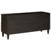 Cabinet TV Negru și Aur 100 x 33 x 46 cm Lemn masiv de mango - WALTI WALTI
