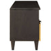 Cabinet TV Negru și Aur 100 x 33 x 46 cm Lemn masiv de mango - WALTI WALTI