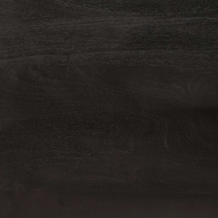 Dulap de Baie Negru și Aur 38 x 33 x 48 cm Lemn de mango solid WALTI