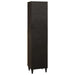 Dulap de Baie Negru și Aur 38 x 33 x 160 cm Lemn de mango solid - WALTI WALTI