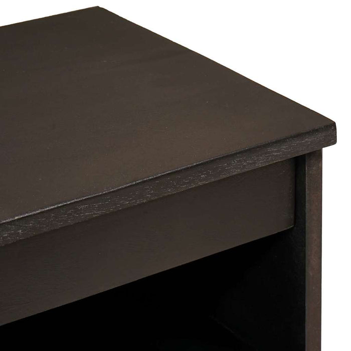 Bufet cu raft Negru și Aur 60 x 33 x 75 cm Lemn de mango solid - WALTI WALTI