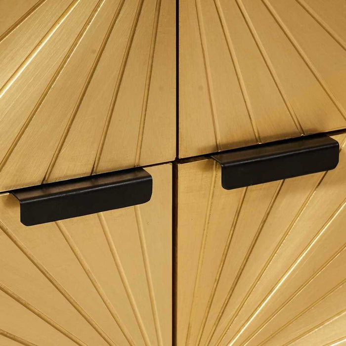 Dulap lateral cu depozitare Negru și Aur 60 x 33,5 x 75 cm WALTI