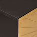 Dulap lateral cu depozitare Negru și Aur 80 x 33.5 x 75 cm - WALTI WALTI