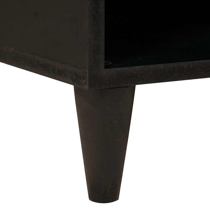 Dulap lateral cu depozitare Negru și Aur 80 x 33.5 x 75 cm - WALTI WALTI